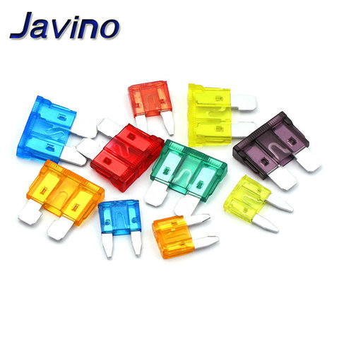 10pcs Mini Blade Fuse Zinc Alloy and Plastic Material 5A 10A 15A 20A 25 30A 40AMP Set For Auto Car Truck  Medium small fuse ► Photo 1/6