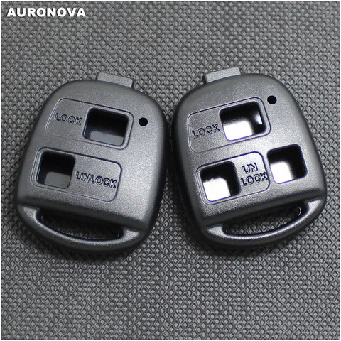 AURONOVA Key Shell for Toyota BB Corolla Echo Land Cruiser MR2 Prado Previa Pixis Tarago RAV4 Yaris Replace Car Key Case Cover ► Photo 1/6