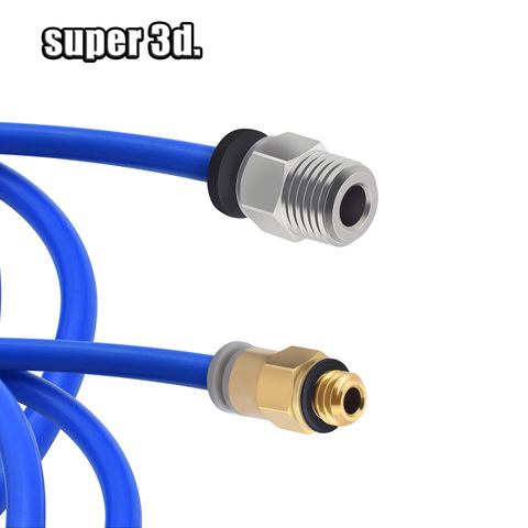 1 meter blue PFA PTFE tube 1.75mm ID 2mm OD 4mm PiPe + SMC quick connector pc4 m6 Fittings+black pneumatic connector bowden ► Photo 1/6