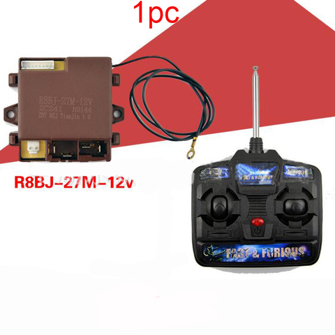 1PC Children Electric Car 27MHZ Remote Controll R8BJ-27M-12V R8BJ-27M-6V Transmitter Receiver Kids Toy Vehicle Replacement Parts ► Photo 1/5