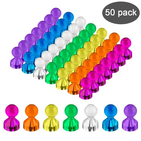 50Pcs/Set Magnets Cones Fridge Thumbtack Chess Shape Noticeboard Pin Magnets Push Pins Office Table Collection Accessory ► Photo 1/6