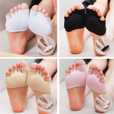 1 Pair Breathable Cotton Five Finger Toe Socks Elastic Bunion Sleeve Protector Hallux Valgus Foot Toe Corrector Foot Care Tools ► Photo 1/6