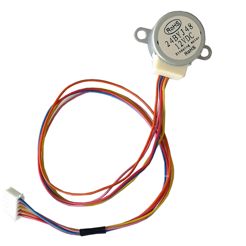 DC Stepper motor 12V 1:64 24BYJ48 For air conditioning swinging repair parts ► Photo 1/6