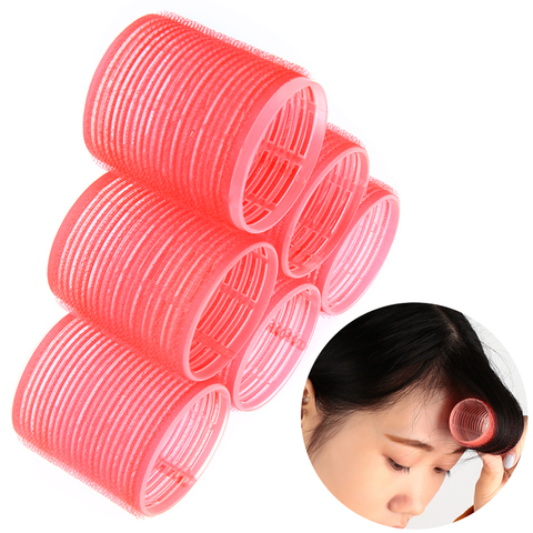 Hot Sale 6 Pcs/Set Multi Size Random Color Large Self Grip Hair Rollers Pro Salon Hairdressing Curlers Hair Salon Tools ► Photo 1/6