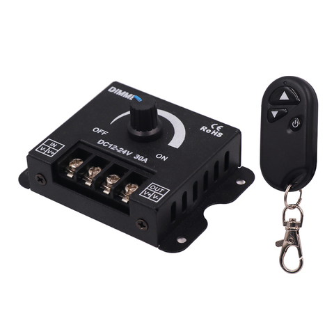 30A 60W Remote Switch Dimmer 12V 24V 3 Button Keychain RF Wireless Controller 3*4 Channels Iron Shell Waterproof Power Switching ► Photo 1/6