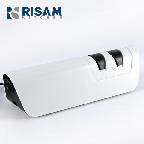 RISAMSHA Electric Knife Sharpener Diamond Knife Sharpener Ceramic Knives Can Be Sharpened RE002 ► Photo 1/6