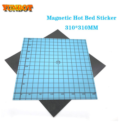 Magnetic Print 310*310MM Heat Hot Bed Sticker Coordinate Printed Hot Bed Surface Sticker blue for 3D Printer Accessories ► Photo 1/6