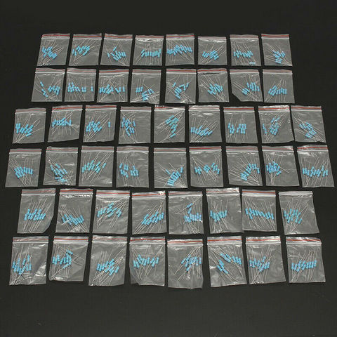 65pcs/lot 2W Metal Film Resistors Assorted Kit 13Values*5pcs 0.33Ohm~8.2Ohm 1% Resistor set pack samples 0.33R 1R 1.5R 2.2R 2.7R ► Photo 1/1