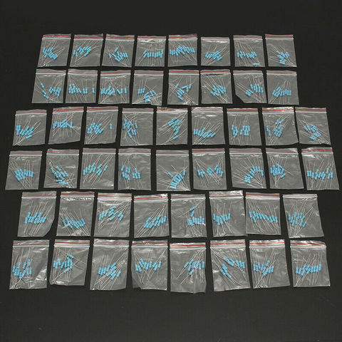 65pcs/lot 2W Metal Film Resistors Assorted Kit 13Values*5pcs 0.33Ohm~8.2Ohm 1% Resistor set pack samples 0.33R 1R 1.5R 2.2R 2.7R ► Photo 1/1