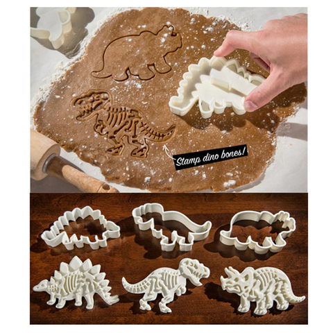 3D Dinosaur Cookies Cutter Biscuit Pastry Fondant Cake Decor Mold Tool