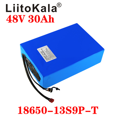 LiitoKala 18650 48V 20AH 30ah 15ah 12ah 25ah High power Electric Bike Battery E-bike Battery 48V 18650 Lithium Battery with BMS ► Photo 1/6