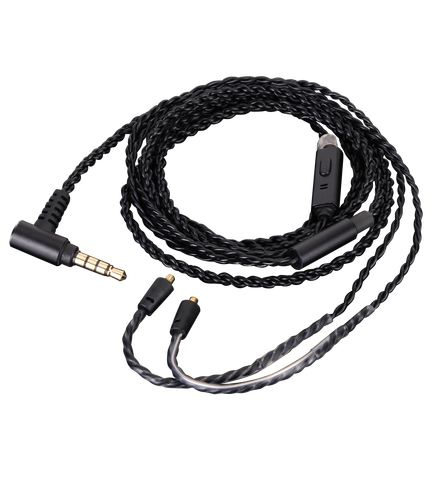 4-core braid OCC Audio Cable With remote mic For FiiO F5 F9 F9SE F9Pro FH1 FH5 FA7 FA1 FH7 earphones ► Photo 1/1
