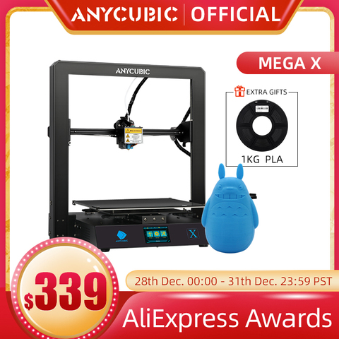 Anycubic 3D printer Mega-X 300*300*305mm Printers Mega X Large Printing Size MeanwellPower Supply 3d Impressora ► Photo 1/6