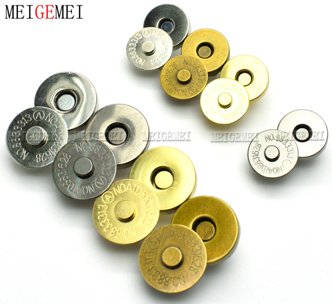 4set Magnetic Snap Fasteners Clasps Buttons Handbag Purse Wallet Craft Bags Parts Accessories 14mm 18mm ► Photo 1/6