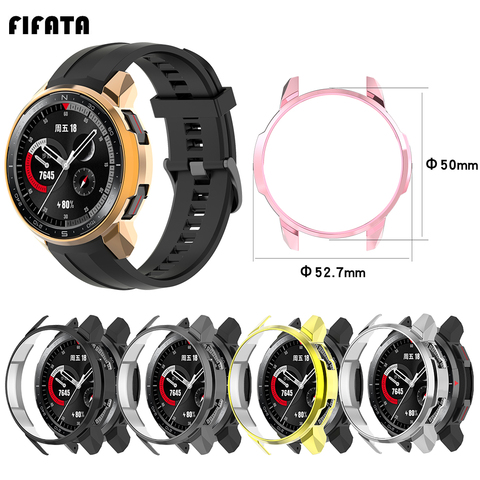 FIFATA TPU Plating Silicone Watch Case For Huawei Honor Watch GS Pro Smart Watch Protective Shell Accessories For Honor GS Pro ► Photo 1/6