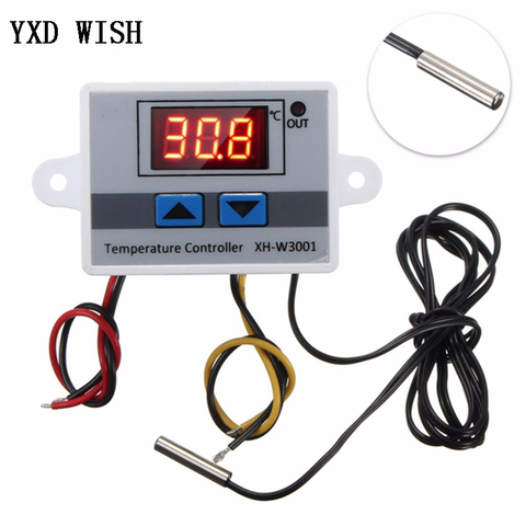 XH-W3001 Digital Temperature Controller Thermostat W3001 110V 220V 12V 24V Thermoregulator Aquarium Incubator Temp Regulator ► Photo 1/1