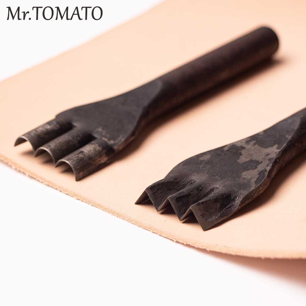 1pcs leather Flower Steel Punches DIY Leather Punching Tools Handwork Leather Tools Household Tools Set leather  Zigzag Wave ► Photo 1/6