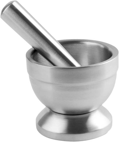 Stainless Steel Pestle and Mortar Set for Garlic, Spices, Herbs and Medicine ► Photo 1/5