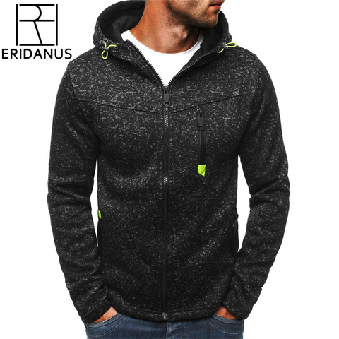 ERIDANUS Brand Jacquard Hoodie Fleece Cardigan Hooded Coat Men's Hoodies Sweatshirts Pullover For Male Hoody Sweatshirt MWW146 ► Photo 1/6