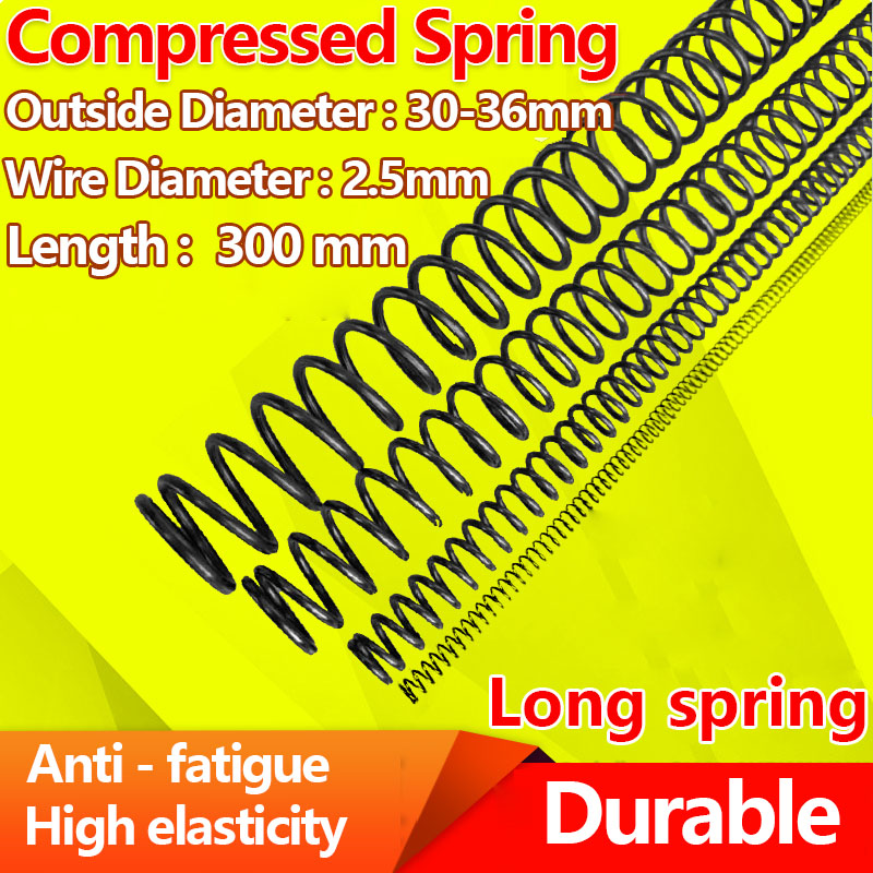 10 x Spring Steel Compression Pressure Spring Wire Dia 2.5mm Powerful OD 12-36mm 