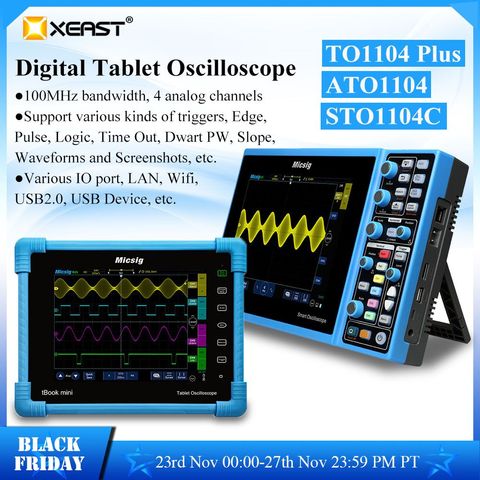 2022 Micsig STO1000C Serie 1G Sa/S Smart Tablet Oscilloscope Digital Scopemeter 2/4 Channels Oscilloscopes 8GB memory APP Contro ► Photo 1/6