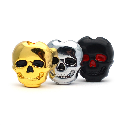 6pcs Plastic Skull Head Shape Guitar Tuning Peg Tuner Machine Head Replacement Button knob Handle Black/Chrome/Gold ► Photo 1/6