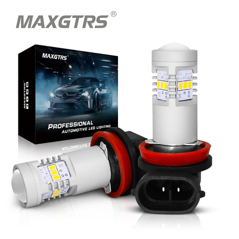 2x 1400LM H8 H9 H11 9005 9006 H16 EU HB3 HB4 Fog Led Bulb 3020 Chips Car Daytime Running Light 6000K White Lamps DRL Headlights ► Photo 1/6