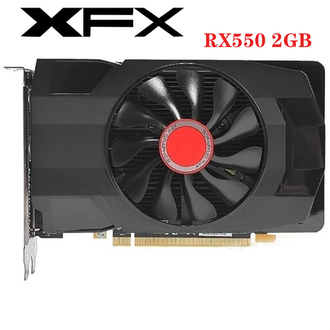 Used XFX RX 550 2GB Graphics Cards For AMD Radeon RX550 2GB Video Screen Cards HTPC GPU Desktop Itx Computer Game Map Videocard ► Photo 1/6