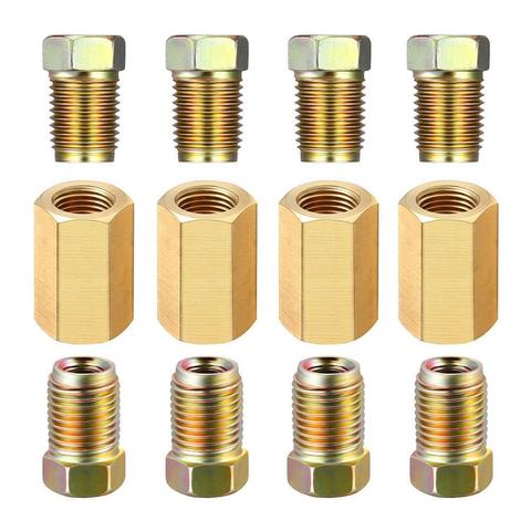 Brake Fittings Brass Inverted Flare Union & COMPRESSION FITTING 12 pcs S4M4 ► Photo 1/6