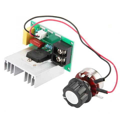 8000W SCR Voltage Regulator Dimmers Thermostat High Power Motor Fan Speed Controller Dimming with Potentiometer AC 0-220V ► Photo 1/6