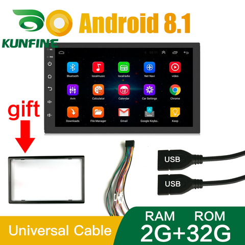 2 Din 2.5D Screen Android 10.0 Car radio Multimedia Video Player Universal Stereo GPS MAP For Volkswagen Nissan Hyundai  Toyoto ► Photo 1/6