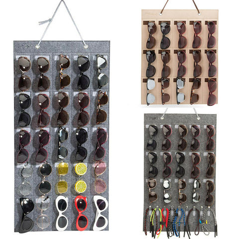 Hot Eyeglass Sunglasses Storage Display Multy Slots Wall Stand Organizer Holder Storage Box Organizer Unisex ► Photo 1/6