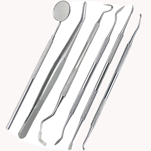 1 pcs Dental Instrument Stainless Steel Mouth Mirror hook pick tweezers Tooth Clean tools Dentistry tools Dentist Prepare Tool ► Photo 1/6
