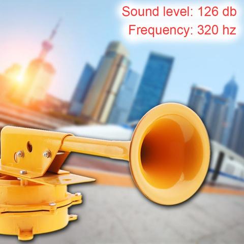 1280DB 12V /24V Super Loud Aviation Aluminum Train Track Horn No Need Compressor Car Trumpet for Truck Boat Train Lorry Vehicle ► Photo 1/6