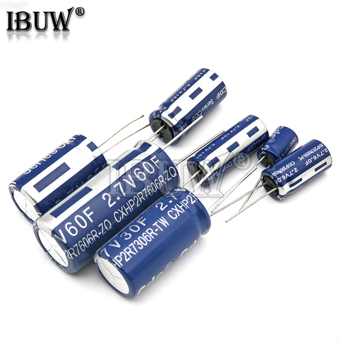 2PCS super capacitor farad capacitor 2.7V  2F 3.3F 4F 4.7F 5F 6F 7F 8F 10F 15F 20F 25F 30F 60F ► Photo 1/3