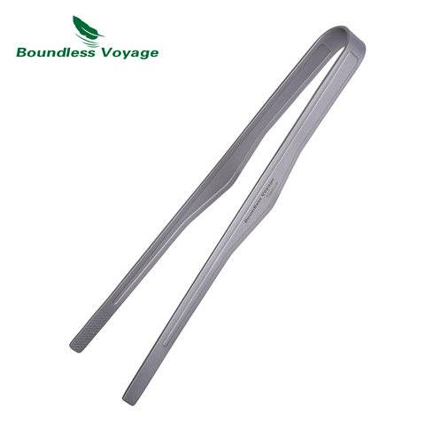 Boundless Voyage Titanium Tea Cup Clip Steak Lid Barbecue Anti-scalding Clip Tong Tea Tweezer Salad Sugar Ice Food Toast Tongs ► Photo 1/6