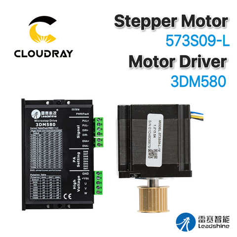 Leadshine Nema 23 Open Loop Stepper Motor Kit 3 Phase Stepper Motor 0.9N.m/1.5N.M 573S09-L-18/573S15-L-18+Driver 3DM580 ► Photo 1/5