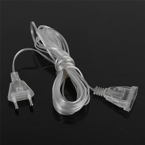 5m Power Extension Cable Plug Extender Wire For LED Fairy Light Christmas Outdoor String Lights Garland Wedding  Lamp Decoration ► Photo 1/6