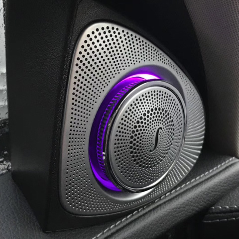 Car Interior 3 Colors Led Ambient Light 3D Rotary Tweeter Speaker For Mercedes-Benz C Class W205 C180,C200 C250 C300,C350 ► Photo 1/6