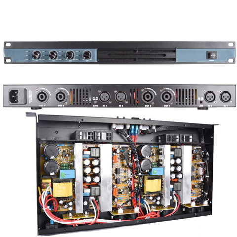 MiCWL Professional 4 Channel 8500 Watts D-Class 1U Digital Power Amplifier D8500 2-Way 6000 Watt AMP ► Photo 1/6