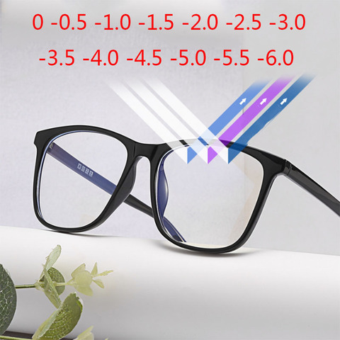 Super Light TR90 Eyeglasses Frame Unisex Glasses Computer Big Square Eyewear  -1 -1.5 -2 -2.5 -3 -3.5 -4 -4.5 -5.0 -5.5 -6.0 ► Photo 1/6