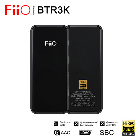Fiio BTR3K AK4377A *2 Balanced Bluetooth 5.0 Amp USB DAC,support LDAC/aptX HD lossless HiFi Codecs,Hands-free Calling,2.5/3.5mm ► Photo 1/6