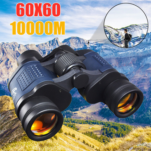 60x60 High Power Binoculars BAK4 Portable Telescope Low Light Night Vision For Hunting Sports Outdoor Camping Travel Sightseeing ► Photo 1/6