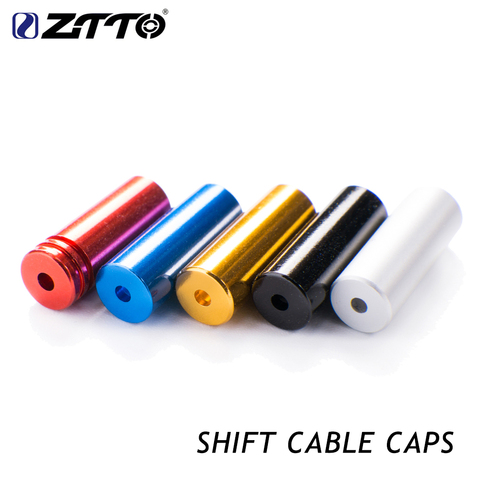 ZTTO Bicycle parts Aluminum Alloy Cycling Bike Brake Cable Tips Crimps Bicycles Derailleur Shift Cable End Caps CoreInner Wire F ► Photo 1/6