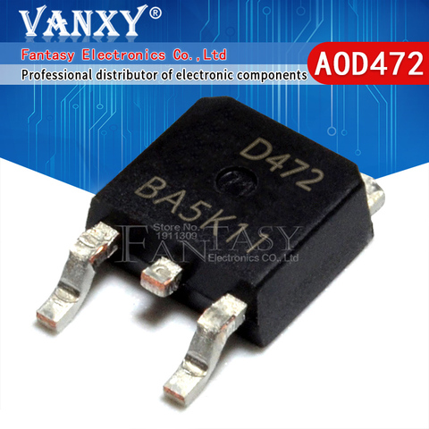 10pcs AOD472 TO-252 D472 SOT AOD472A D472A TO252 50A 25V ► Photo 1/2