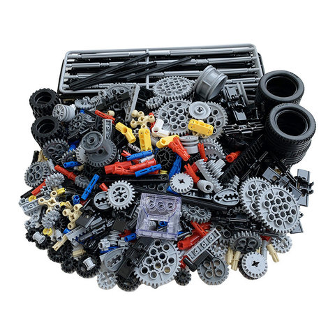 DIY MOC Gear Wheels Studless Beam Arms Pin Mechanical Model Bricks Building Block Technic Parts Accessory Set Creative KIDS Toys ► Photo 1/5