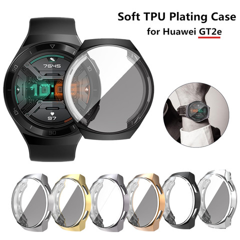 case for Huawei watch gt 2e gt2e gt2 e cover tpu plating screen protector case smart watch electroplated plated protective ► Photo 1/6