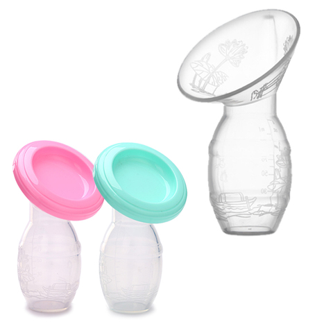 Baby Feeding Manual Breast Pump Partner Breast Collector Automatic Correction Breast Milk Silicone Pumps PP BPA Free ► Photo 1/5