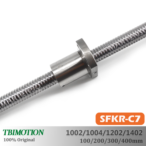 TBI Motion C7 Ball Screw SFK1002 SFK1004 SFK1202 SFK1402 High Precision Mini Ballnut 100/200/300/400mm Premium CNC Parts ► Photo 1/6