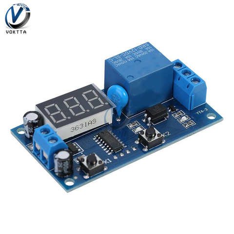 DC 12V Cycle Delay Timer Relay Adjustable Time Control Switch Digital Display Multifunction LED Timing Control Relay Module ► Photo 1/6